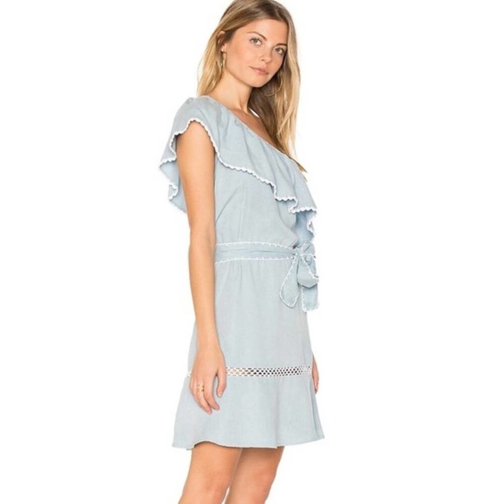 SAYLOR One Shoulder Ruffle Dress - Picture 6 of 7